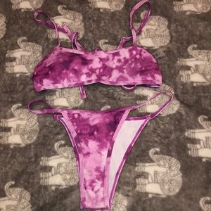 Shein tie dye bikini never worn